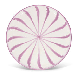 Handmade Stripe Dinner Plate