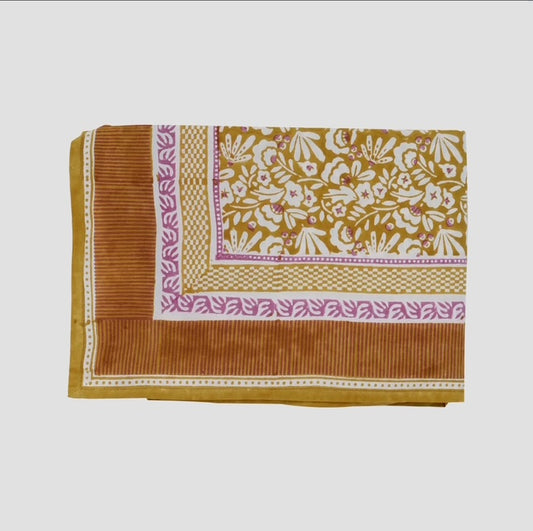 Indian Flower Tablecloth 67" x 118"