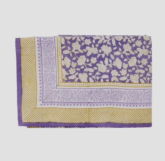 Indian Flower Tablecloth 67" x 118"