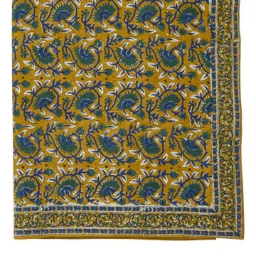 Indian Flower Tablecloth 67" x 118"