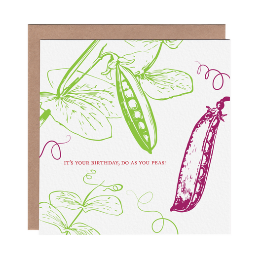 Birthday Peas Card