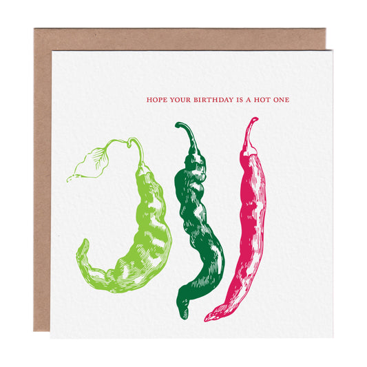 Hot Pepper Birthday Card