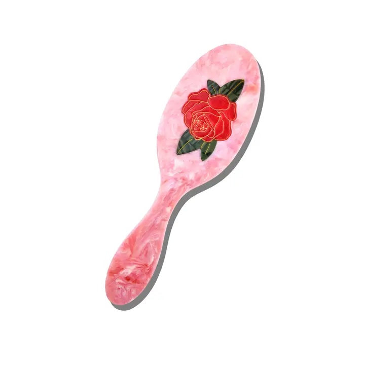 Hand-Painted Hair Brush